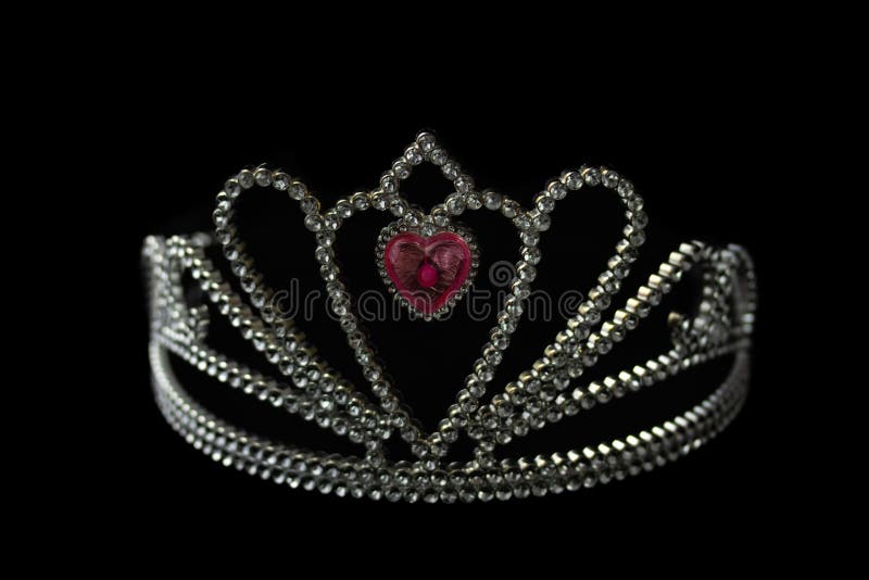 Pink Crown Black Background