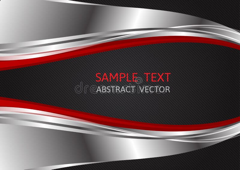 Silver, Red and Black color, abstract vector background with copy space for business, Graphic design vector illustration