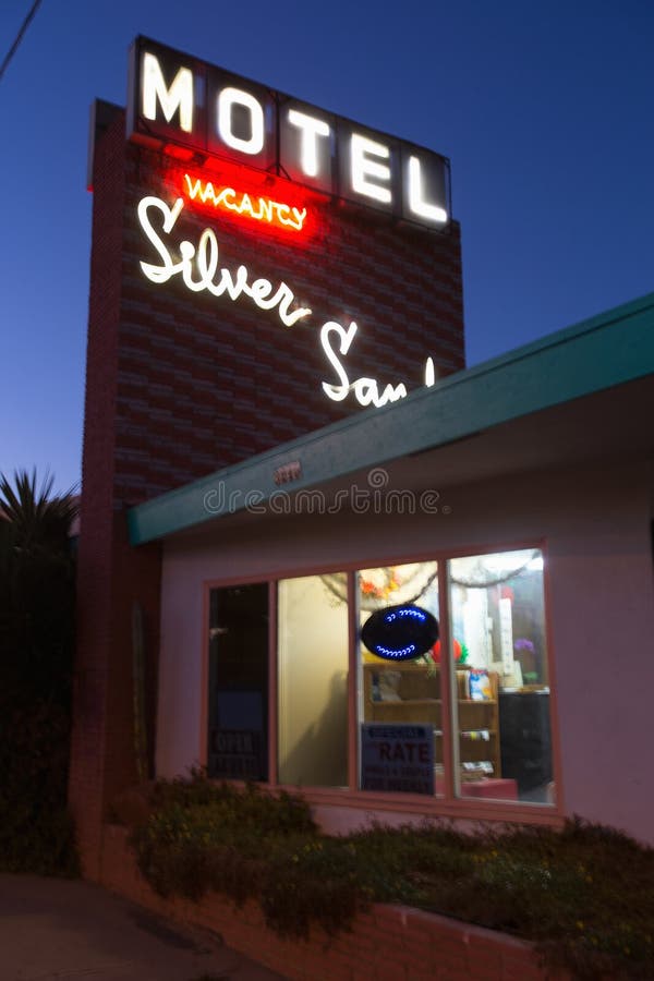 Silver Sands 1950's Americana Motel stock photography Silver Sands 1950's Americana Motel stock photography