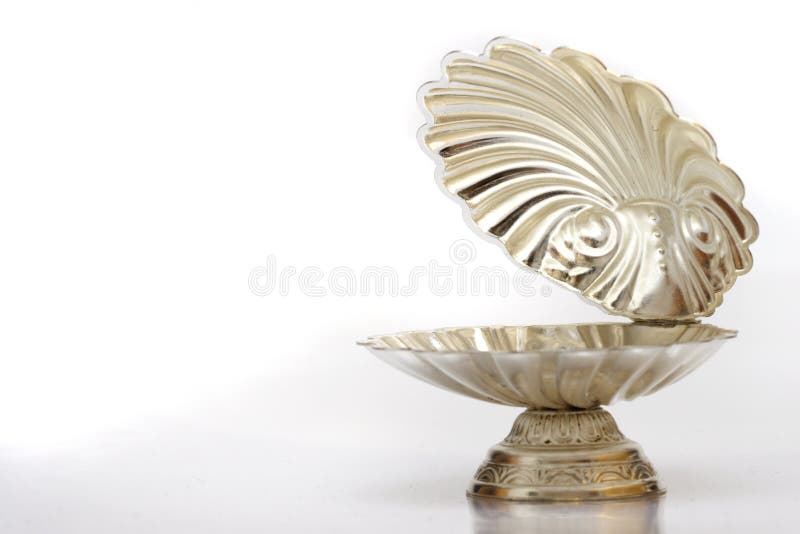 Silver shell royalty free stock images Silver shell royalty free stock images