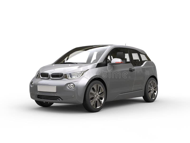 Small Silver Car Stock Illustrations 423 Small Silver Car Stock