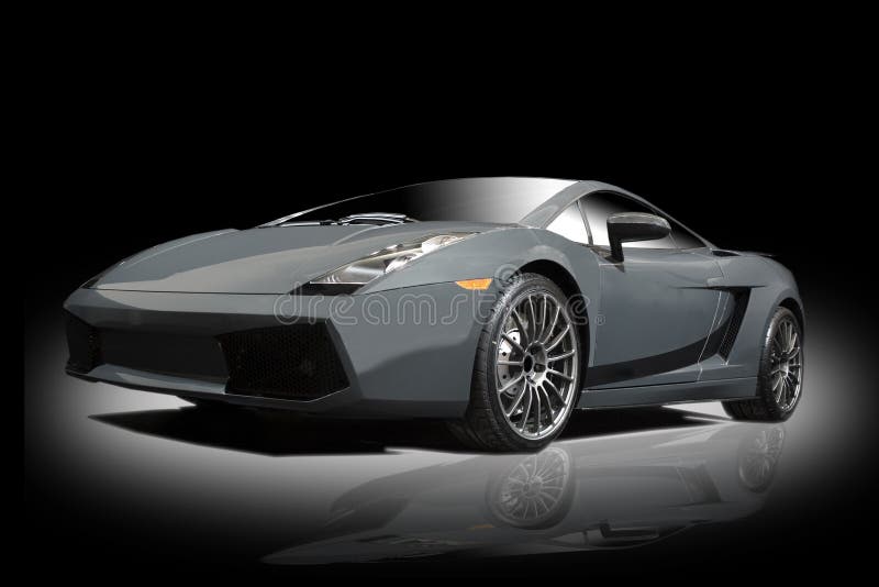 Silver sports car stock image. Image of silver, expensive 5484455