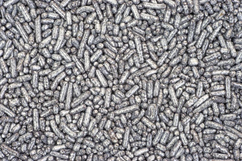 Silver sugar sprinkles stock photo. Image of view, yummy 24684290