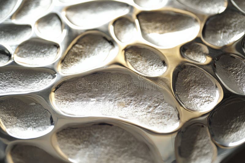 A silver textured surface with a dimpled pattern, creating a tactile, pebble-like texture across royalty free stock photos