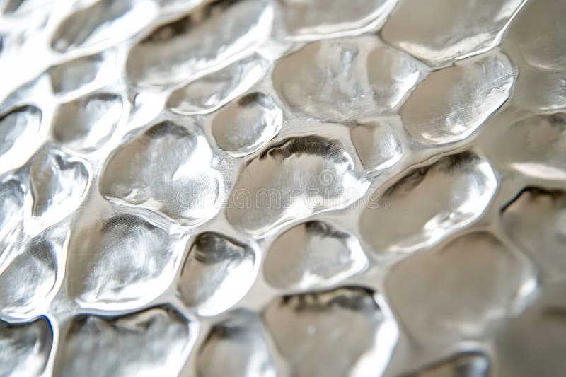 A silver textured surface with a dimpled pattern, creating a tactile, pebble-like texture across stock photos