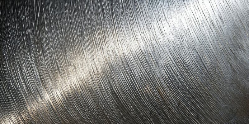 A silver textured surface with a fine, crosshatched pattern, adding a delicate, linear texture stock images