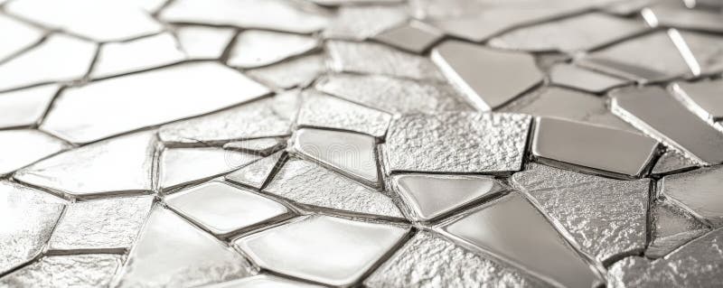 A silver textured surface with intricate, geometric engravings, adding a modern, sophisticated stock photos