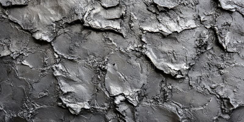 A silver textured surface with a rugged, cast-metal finish, showcasing rough, uneven areas that royalty free stock photography