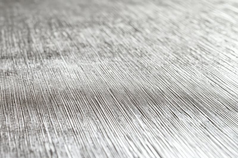A silver textured surface with a smooth, matte finish, featuring faint, linear patterns that add a stock images