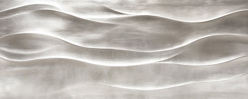 A silver textured surface with a soft, brushed finish, highlighted by fine, linear patterns that royalty free stock photo
