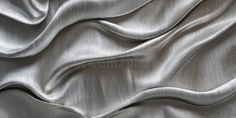 A silver textured surface with a soft, velvety finish, giving the metal an unusual, almost stock images