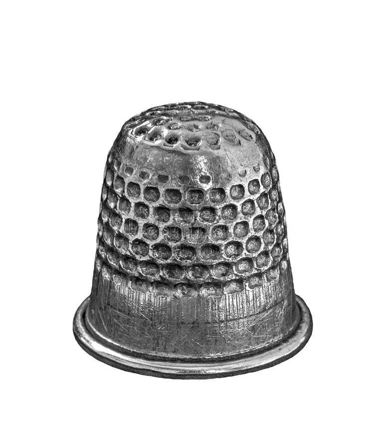 Silver Thimble stock image. Image of tailor, clothing 91820485