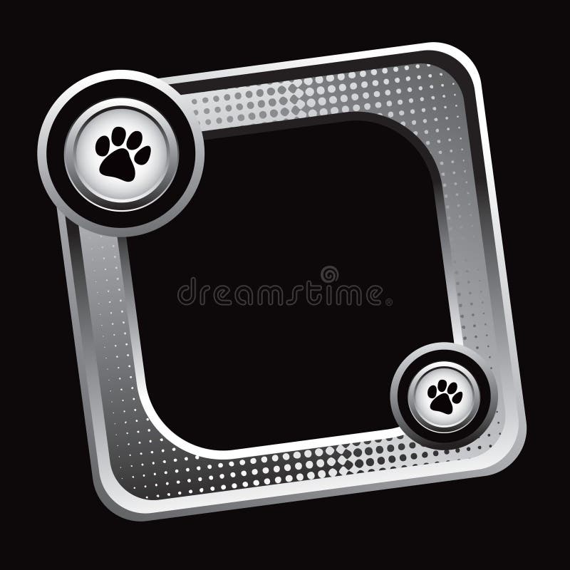 Cute Cat, paws - logo, symbol, protect sign Stock Vector