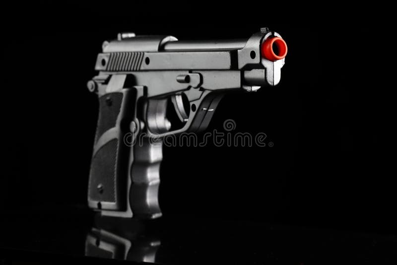 Silver toy gun stock photo. Image of silver, play, plastic 209774052
