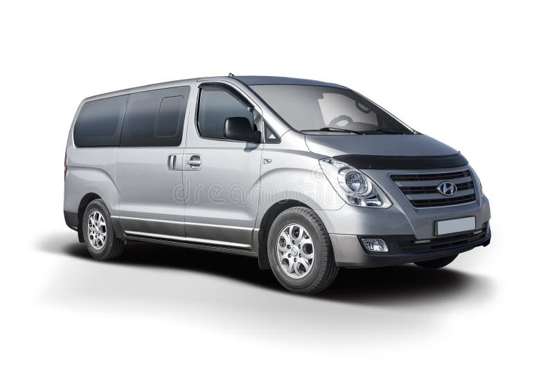 Silver Van Bus Hyundai H1 Isolated on Editorial Photography - Image of engine, passenger: 166513532