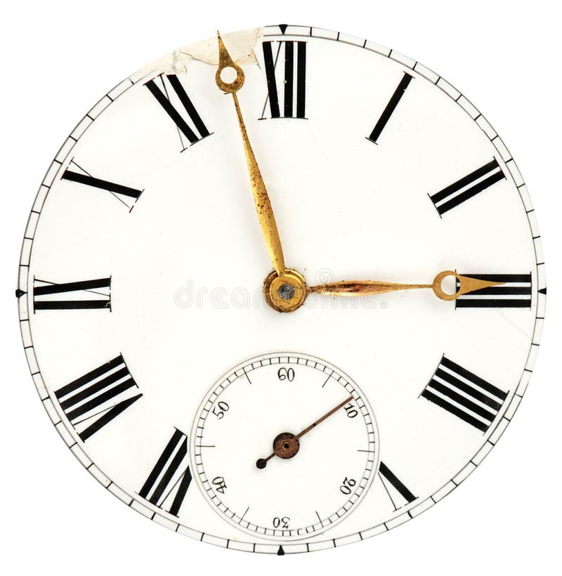 Silver watch stock photo