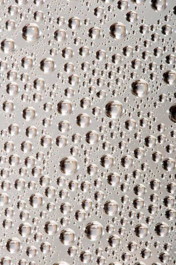 Silver water drops royalty free stock images