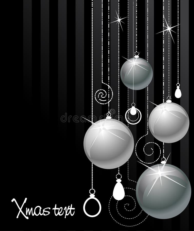 Silver Xmas balls