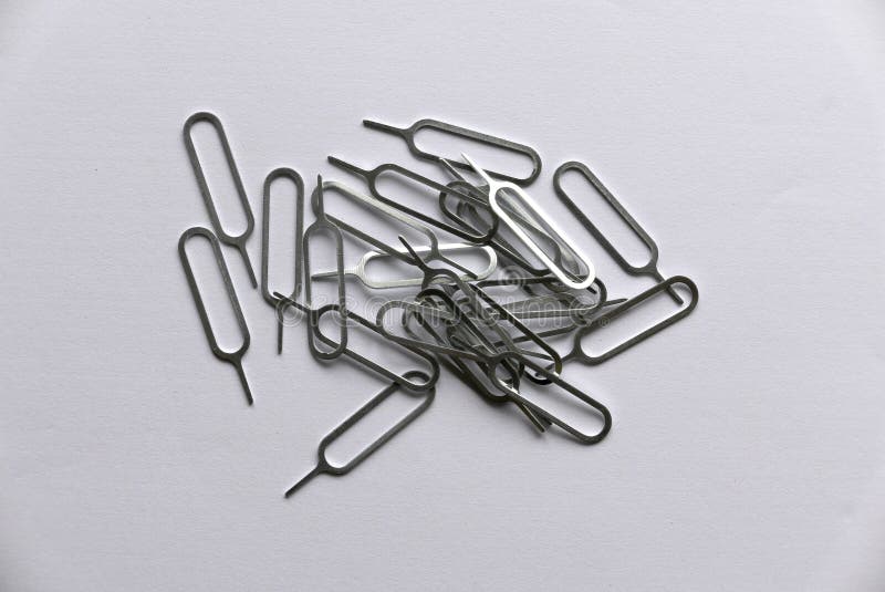 Sim Card Tray Remover Eject Pin Key Tool Stock Photo Image of object