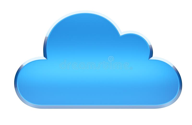 Simbol cloud computing stock illustration