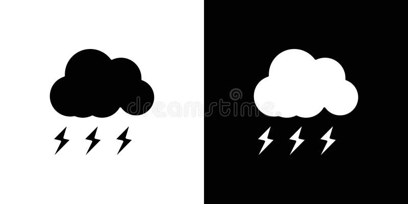 Simbol simbol simbol simbol contur pictogramă Fulger royalty free illustration