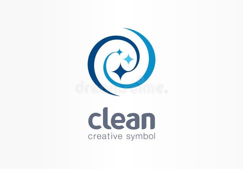 Simbol creativ cu stea strălucitoare. vector illustration
