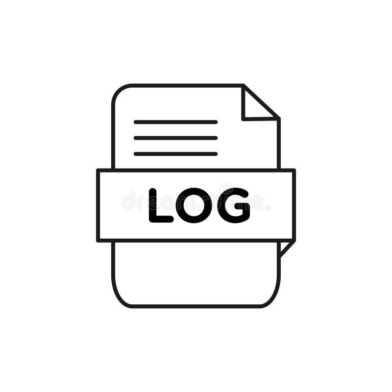 Simbol linie fixă pictogramă fișier jurnal royalty free illustration