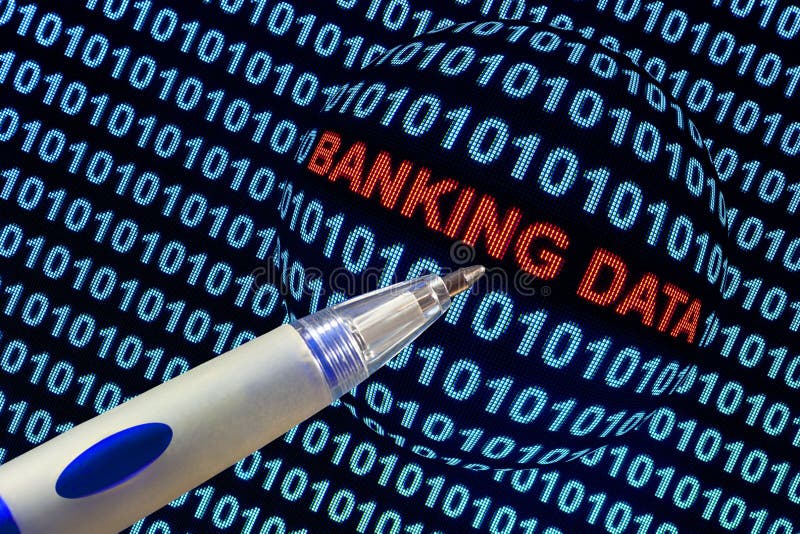 Simbolismo di dati di attività bancarie