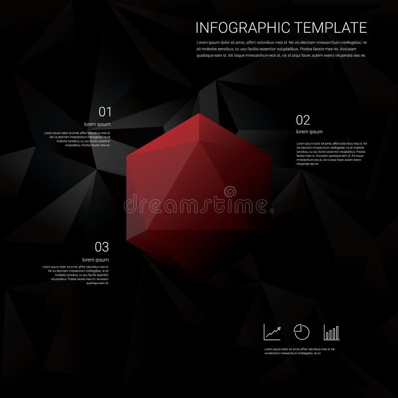 Simbolo astratto del poligono del diamante 3d sul poli fondo basso nero di vettore Modello di infographics di affari con finanza royalty illustrazione gratis Simbolo astratto del poligono del diamante 3d sul poli fondo basso nero di vettore Modello di infographics di affari con finanza royalty illustrazione gratis