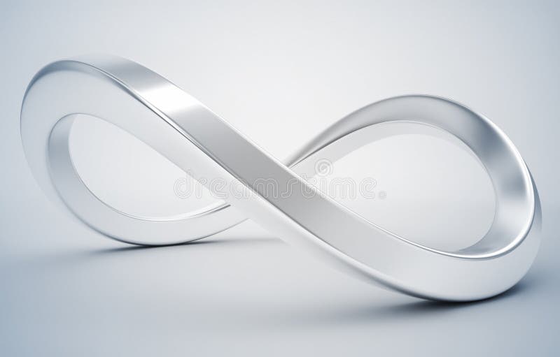 Simbolo d'argento di infinito