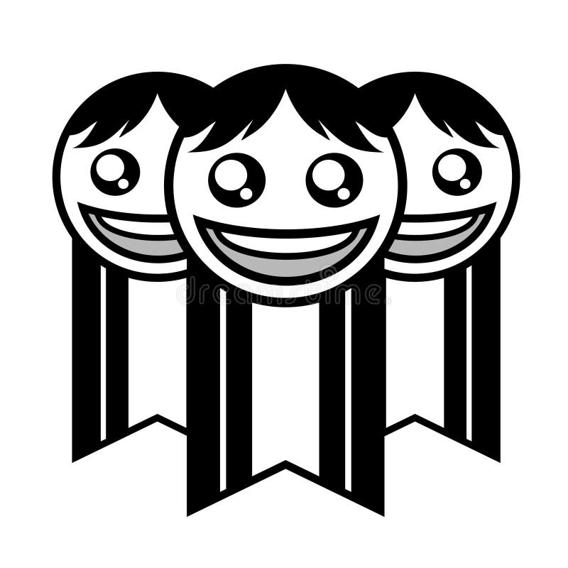 Simbolo degli amici royalty illustrazione gratis Simbolo degli amici royalty illustrazione gratis