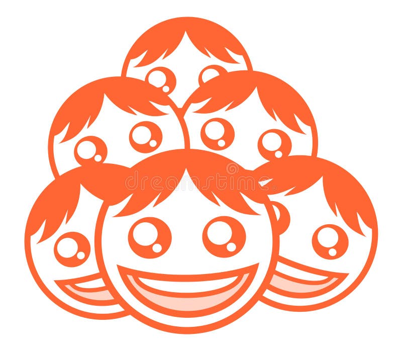 Simbolo degli amici illustrazione di stock Simbolo degli amici illustrazione di stock