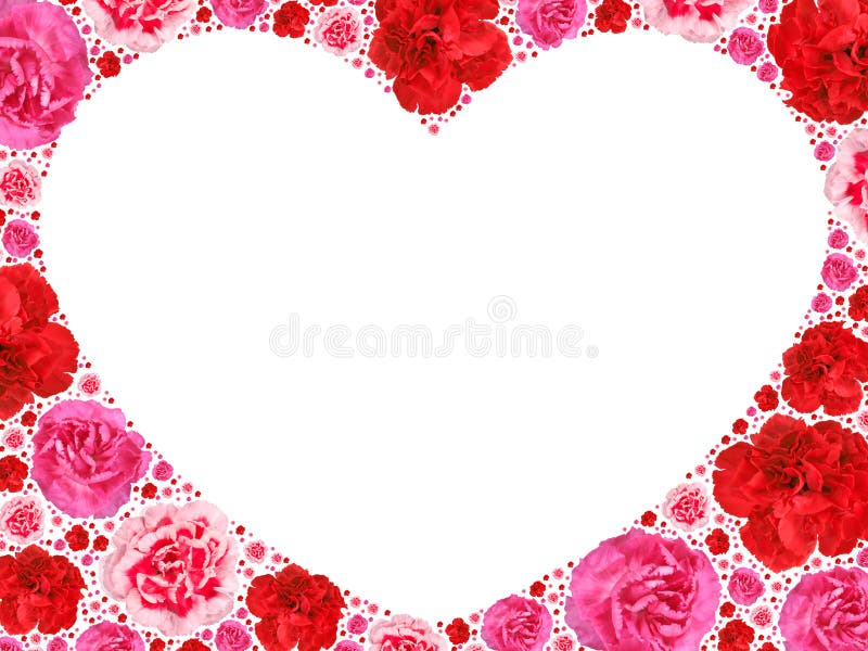 Simbolo del cuore dai fiori eterogenei su bianco royalty illustrazione gratis Simbolo del cuore dai fiori eterogenei su bianco royalty illustrazione gratis