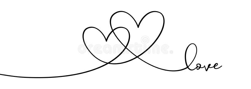 Simbolo del disegno di una linea continua che abbraccia l'illustrazione vettoriale il design minimalista del segno d'amore Relazi illustrazione di stock