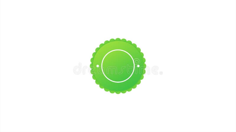 Simbolo del logo del logo del marchio BPA gratuito con colori verdi. illustrazione.