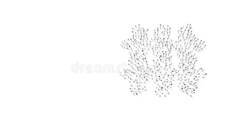 Simbolo della rappresentazione 3d del riscaldamento avvolto nella pellicola d'oro su fondo blu scuro illustrazione vettoriale