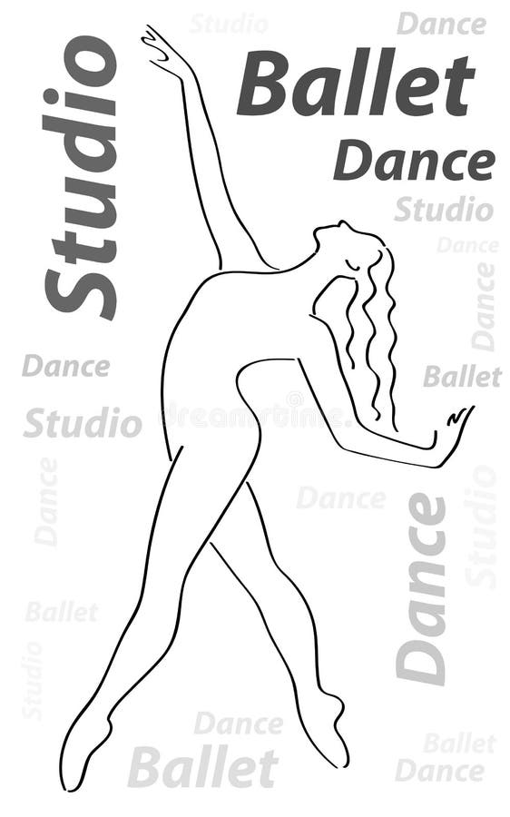 Simbolo dello studio di dancing della ballerina