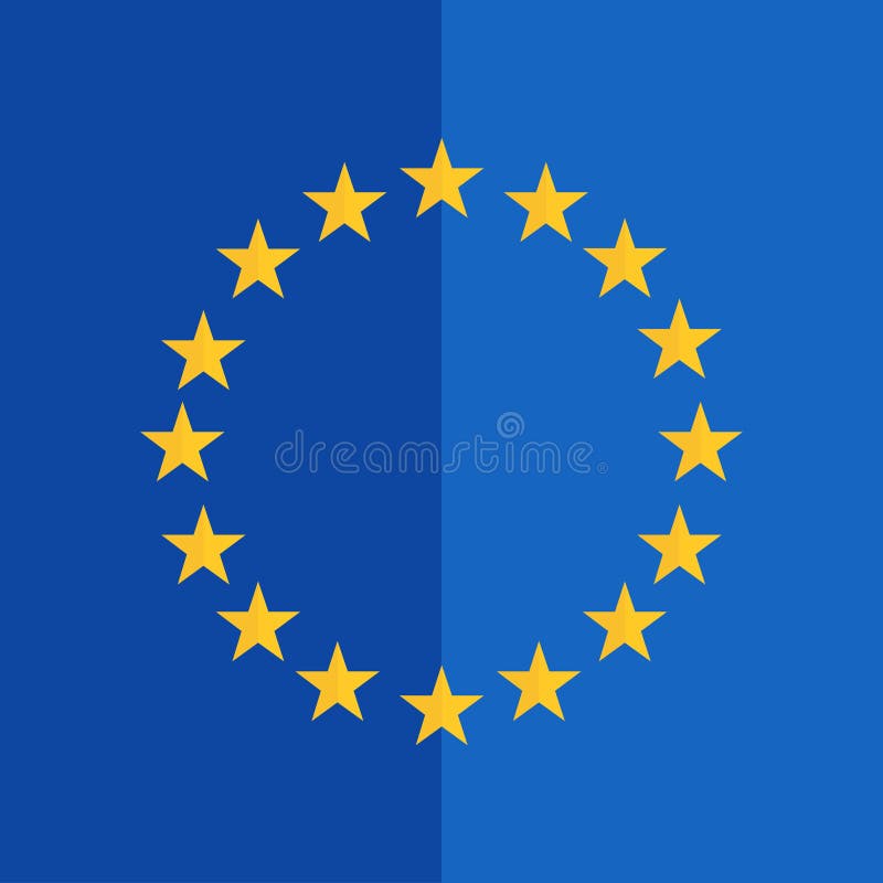 Similar al diseño plano de la bandera de unión europea ilustración del vector Similar al diseño plano de la bandera de unión europea ilustración del vector