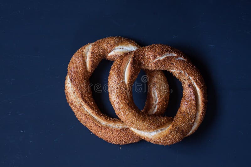 Simit, Turkish bagel stock photography