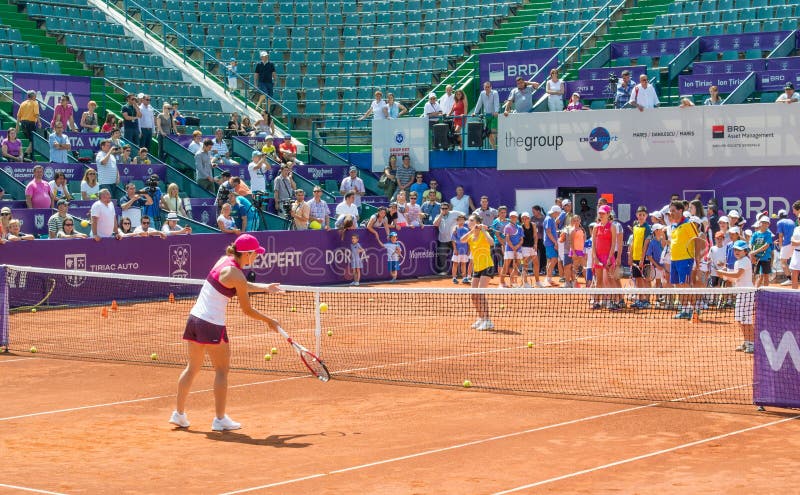 Simona Halep BRD ÖPPEN WTA arkivbild Simona Halep BRD ÖPPEN WTA arkivbild