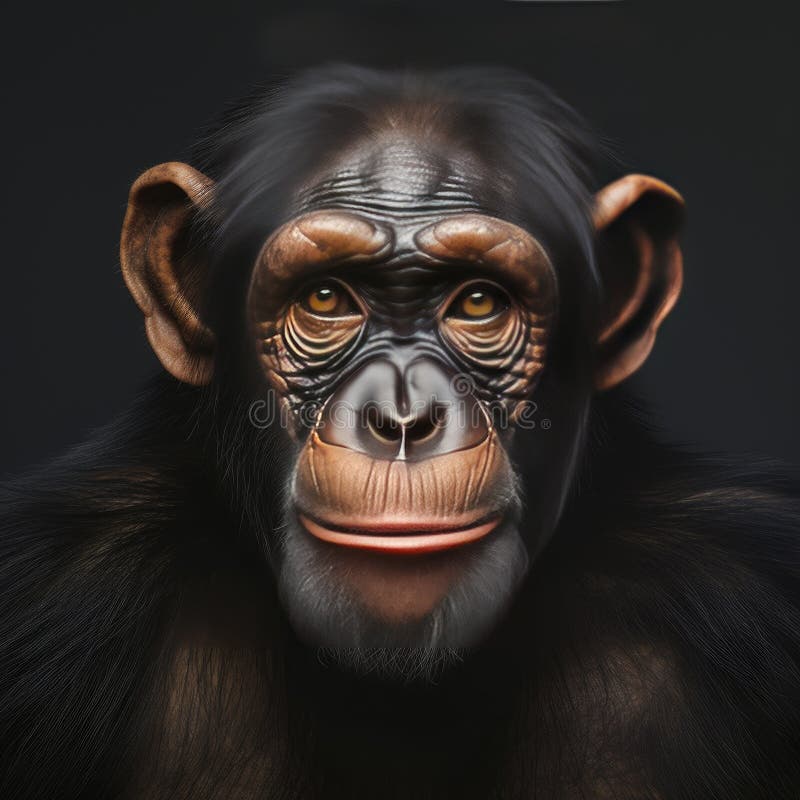 Troglodytes pan-chimpanzés ilustração stock. Ilustração de macaco -  202574292