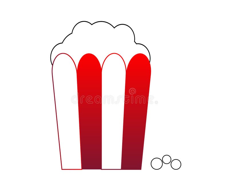 Bag of popcorn stock vector. Illustration of symbol 116534189