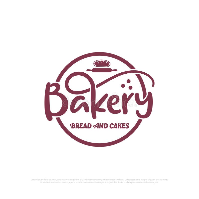 Simple Bakery Logo Design Illustration , Best for Bread and Cakes Shop ...