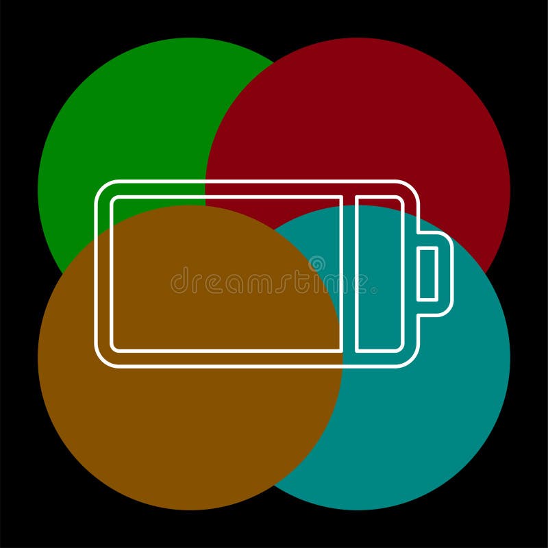 Battery vector icon stock illustration