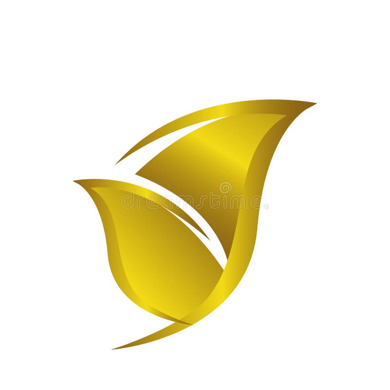pix Gold Leaf Logo Png golden leaf logo stock illustrations