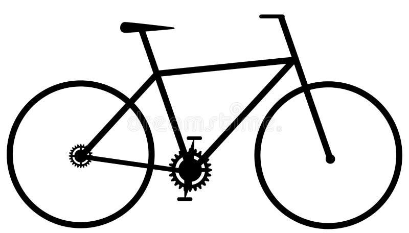 Simple bike icon vector illustration