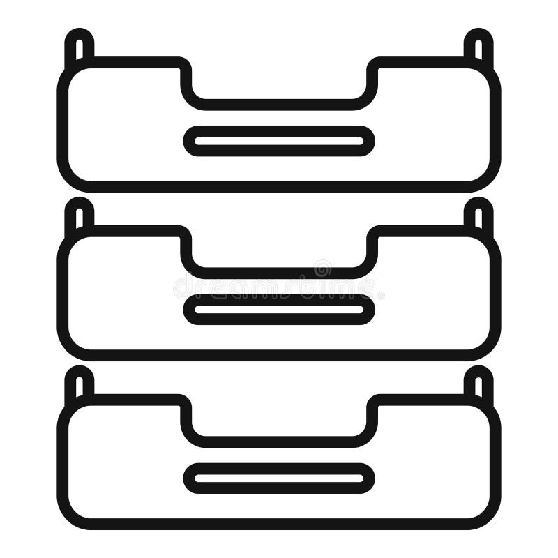 Data server icon showing cloud storage technology stock illustration