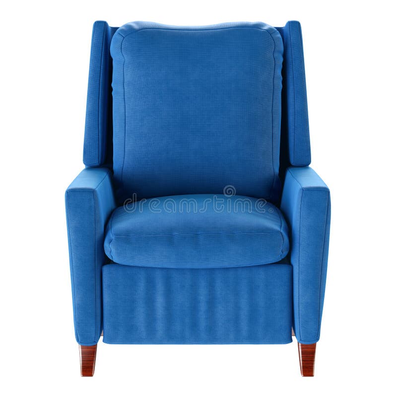 Blue armchair stock photo. Image of white, textured, design 25494080