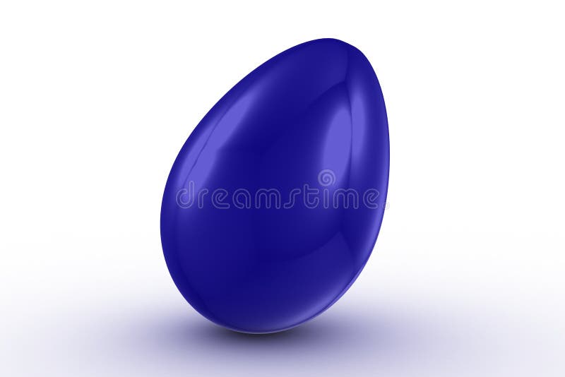 Simple blue egg