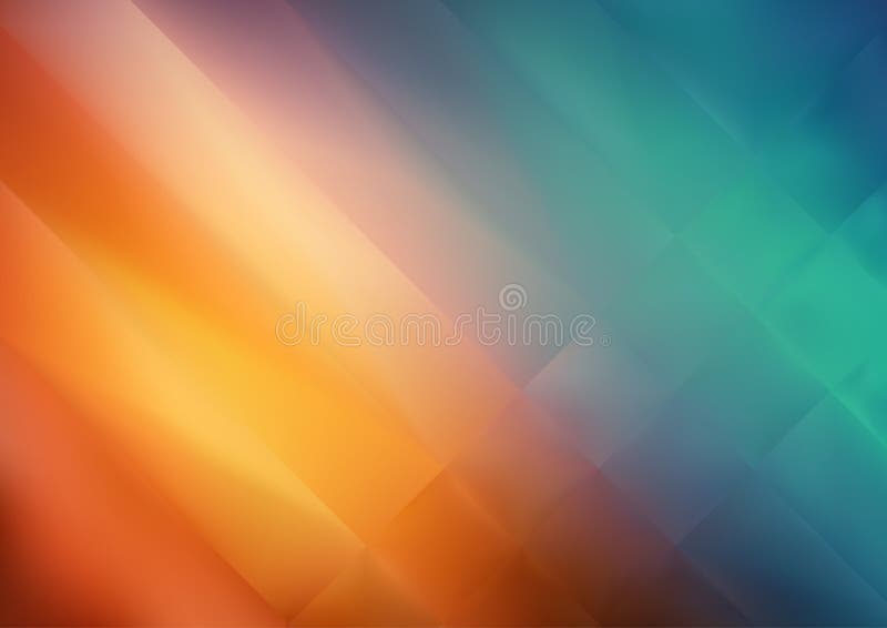 Simple Blue and Orange Background Vector Illustration Stock Vector